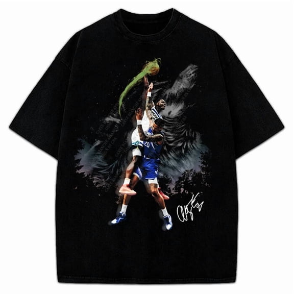 Anthony Edwards Howling Wolves Dunk Graphic T-Shirt