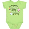 thumbnail image 3 of Inktastic My First New Years Resolutions with Baby Clip Art and Stars Girls Baby Bodysuit, 3 of 5