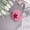 Pink, variant on Korean Version Of Resin Flower Color Diamond Love Heart Glitter Sequin Ring Women