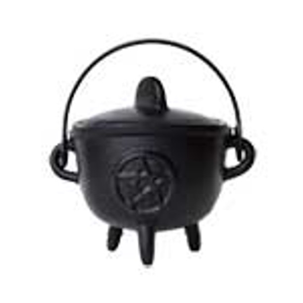 Wood Burning Fireplace Accessories Cauldrons Pentagram Cast Iron Three