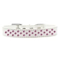 thumbnail image 3 of Dog, Puppy  Pet Fashion Collar, "Bright Pink Crystal Rimsets Sprinkles", 3 of 5