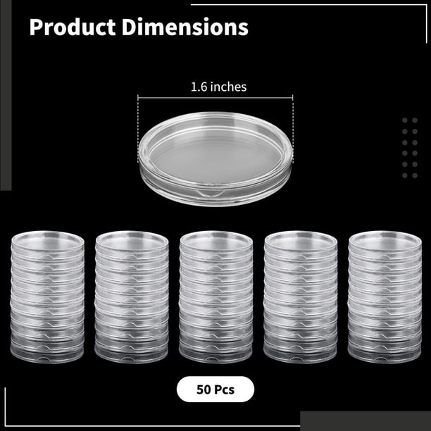 10 Cápsulas De Plástico Transparente Para Monedas De 70 Mm - Con 10 Juegos De Anillos Ajustables (41-65 Mm), Fundas Protectoras Para Coleccionistas 10 Cápsulas De Plástico Transparente Para Monedas De 70 Mm - Con 10 Juegos De Anillos Ajustables (41-65 Mm), Fundas Protectoras Para Coleccionistas