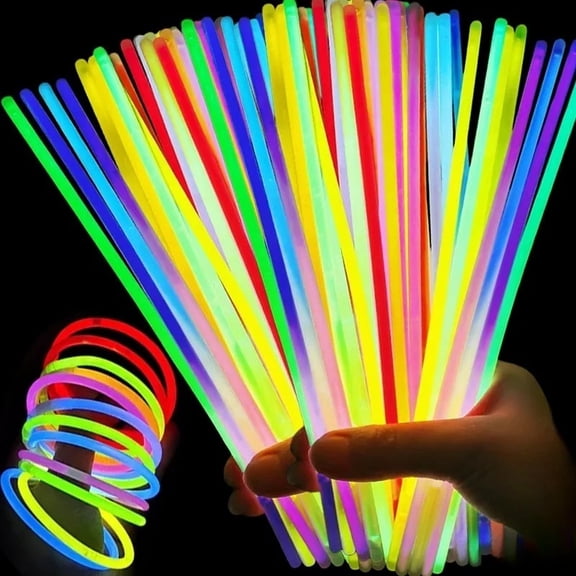 Glow Sticks Bulk Party Pack Glow Bracelets Necklaces Ultra Bright Glow in The Dark Supplies Halloween Party Birthday