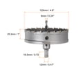 thumbnail image 2 of Uxcell 2Pcs Metal Hole Saw Carbide Cutter 125mm / 4.9" Dia for Metal, Stainless Steel, 2 of 8