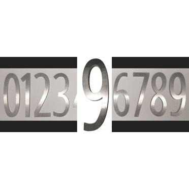 Spira Mailbox SPA-N001SS 4 x 1.375 in. Individual Numbers Mailbox