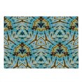 thumbnail image 2 of Tribal Cutting Board, Tribal Trippy Shapes with the Dirt Grungy Paint Reflections Artisan Print, Decorative Tempered Glass Cutting and Serving Board, Large Size, Blue Yellow, by Ambesonne, 2 of 5