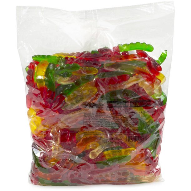 Albanese Confectionary, Assorted Flavors Gummi Worms, 5 Lb Walmart