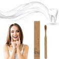 thumbnail image 4 of Biodegradable Bamboo Toothbrush 4-Pack Eco-Friendly Oral Care Set with Soft Bristles, 4 of 6
