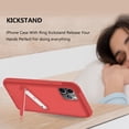 thumbnail image 4 of For APPLE IPHONE 11 PRO Phone Cases, Hybrid Slim Fit Hard PC & Rubber TPU Shockproof with hidden Kickstand Cover For Apple iPhone 11 Pro Armor Cases In Red, 4 of 4