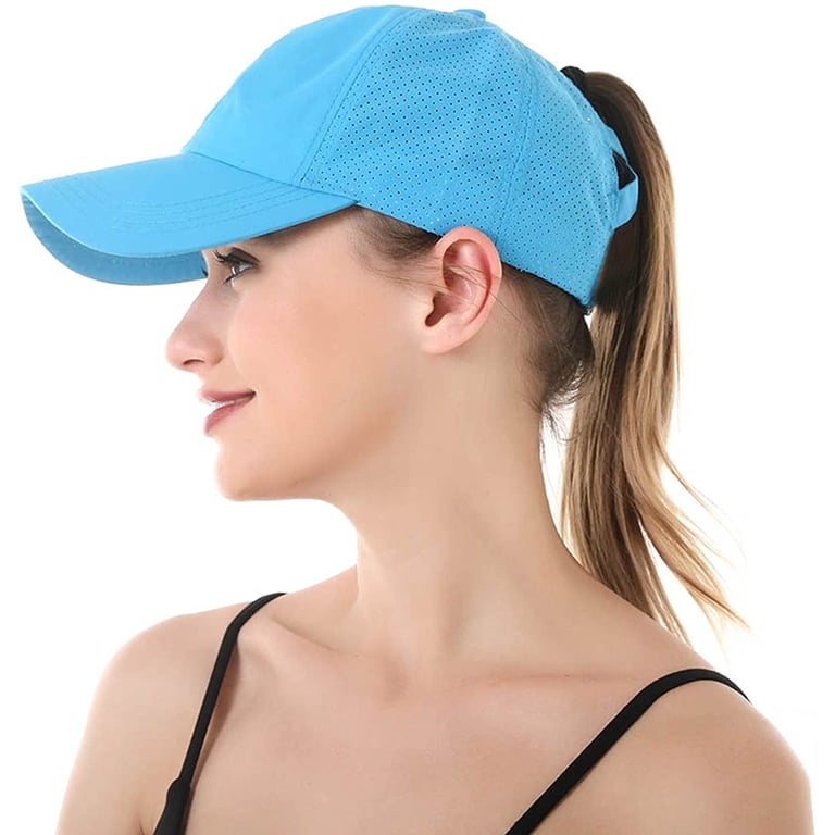 Criss Cross Ponytail Baseball Cap - Quick Drying Mesh Dad Hat for Outdoor Sports Women main image 2
