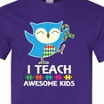 thumbnail image 4 of Inktastic Autism Teacher Owl I Teach Awesome Kids T-Shirt, 4 of 5