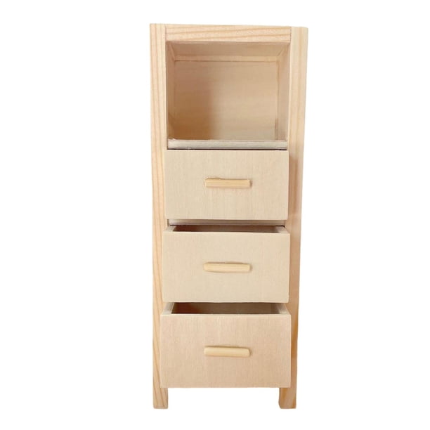 Librería de Accesorios de Muebles en Miniatura para Casa de Muñecas de Madera, Gabinete para Dormir, Muebles de Casa de Muñecas a Escala 1:12, para de Baoblaze gabinete de casa de muñecas