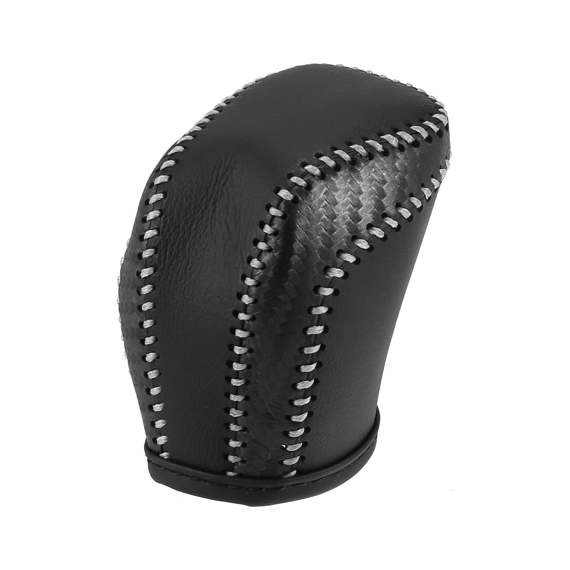 Unique Bargains Car Faux Leather Gear Shift Knob Cover For Toyota Camry 2017 2021 Avalon Corolla 2019 2020 2021 Carbon Fiber Grain Black