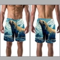 thumbnail image 3 of luoweisi Men's Beach Shorts Quick Dry Swim Trunks with Mesh Lining Sea Lion L, 3 of 5