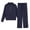 1-Navy192, variant on Kiijoy Girls Casual Tracksuit Half Zip Hoodie Sweatpants Athletic Outfits, Sizes 4-16