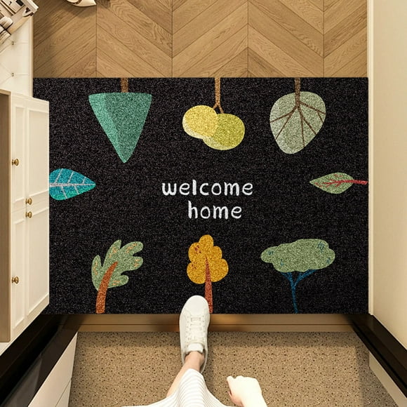 Kingfansion Love 2D Decoration, Entrance Door Carpet with Non-Slip Backing, Absorbent and Easy to Clean Bathroom Mat for Toilet, Shower, and Kitchen, A