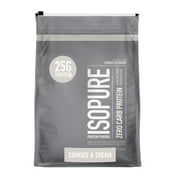Isopure Zero Carb Protein Powder, Cookies & Cream, 50g Protein, 7.5 Lb