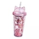 thumbnail image 1 of botella de cafe,Tapa de vaso con para botella de agua de plástico reutilizable,Vasos con aislamiento Vasos de doble pared,Botellas brillantes Flash Powder de 420 ml para agua,Tazas, 1 of 8