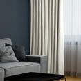 thumbnail image 4 of Hazelwood Beige Solid Cotton Blackout Curtain (1 Panel), Hazelwood Beige, 50W X 84L, 4 of 11