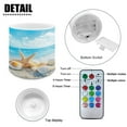 thumbnail image 6 of SEANATIVE Remote Control LED Candles Set of 4 Battery Powered Flameless Candles with Multi-Color Lighting Options, Timer Function, for Indoor Outdoor Decor, Beach Starfish Sea Shell, 6 of 7