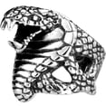 thumbnail image 1 of Shisuyan Bague en Acier Titane en Forme de Serpent 1Ensemble 1 Po, 1 of 9