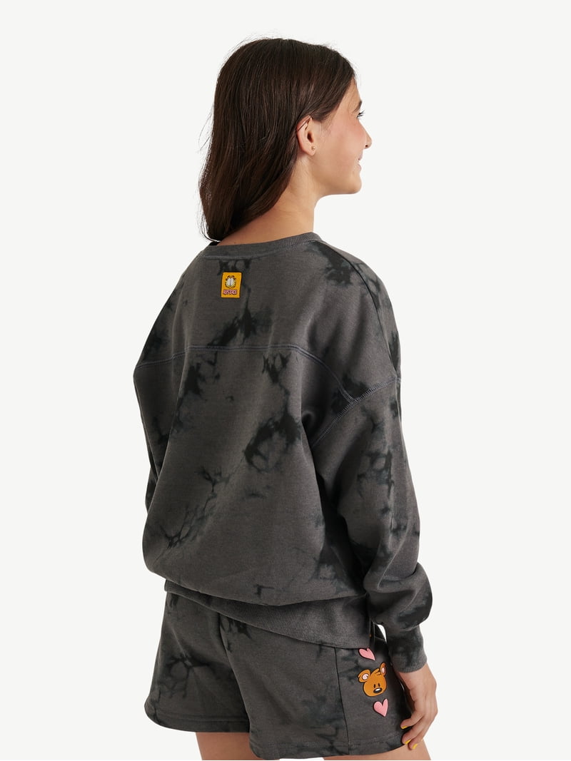 Justice x Garfield Girls Fleece Crewneck, Sizes XS - XLP - Walmart.com