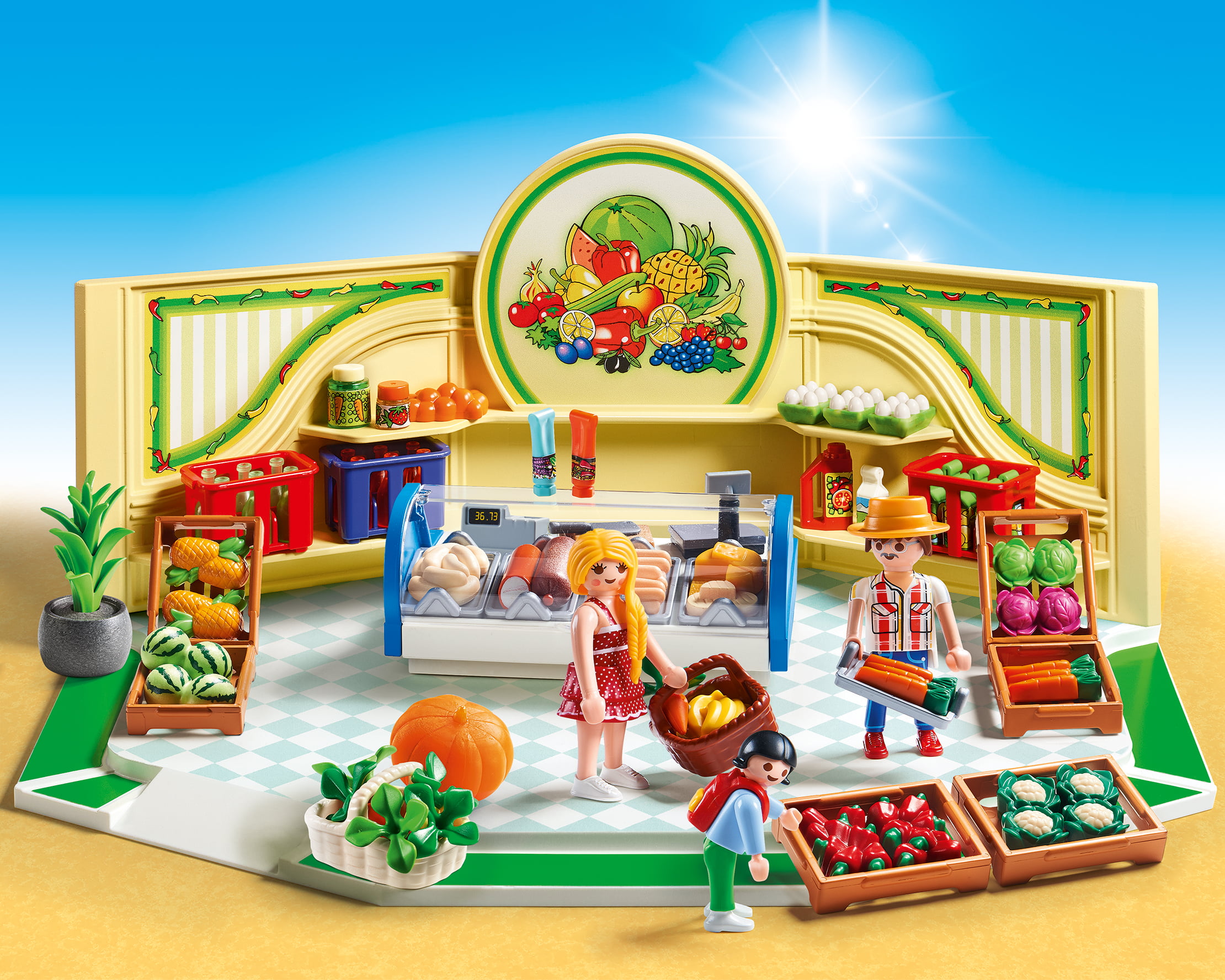 Playmobil Miniature Dollhouse Farm Market Groceries Food Bananas 