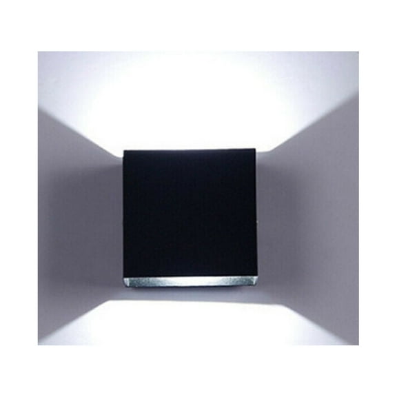MesaSe Modern LED Wall Sconce Dimmable Up Down Wall Lamp Black Bedroom Wall Sconces 12W Hallway Wall Mounted Lighting Fixtures for Stair Living Room