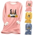 thumbnail image 4 of Kiplyki Womens Clothes Loungewear Nightgowns Long Sleeve Print Fall Fleece Tops, 4 of 4