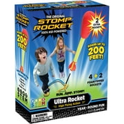 Stomp Rocket Original Ultra Rocket Launcher for Kids, Soars 200 Ft, 6 Foam Rockets and Adjustable Launcher, Gift for Boys or Girls Age 5+ Years Old