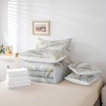thumbnail image 4 of YST Watercolor Abstract Bedding Set, 7-Piece, Grey Marble, Queen Size, 4 of 4