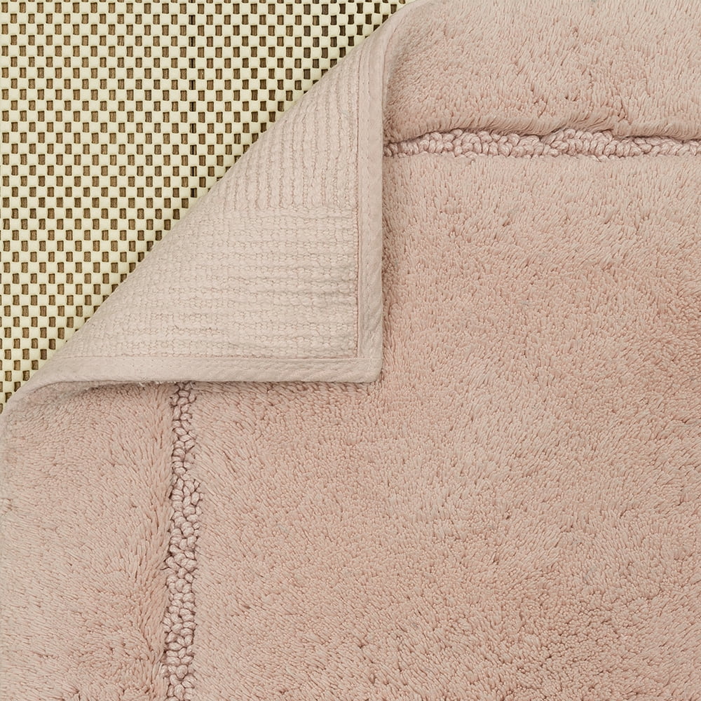 Mohawk Home Regency Plush Stain/Fade Resistant Non-Slip Machine Washable Bath Mat, Blush, 1' 9" x 2' 10"
