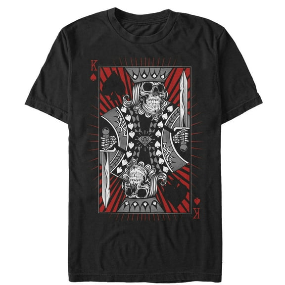 Men's Lost Gods King of Spades Death Graphic Tee Black X Large