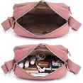 thumbnail image 7 of Women's crossbody bag, waterproof nylon shoulder wallet, messenger bag, Crossbody Bag Ladies Purses Fashion Tote Top Handle Satchel Beach Bag on Clearance(Pink), 7 of 7