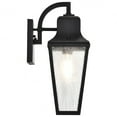 thumbnail image 5 of Nuvo Lighting Lawrence 1 Light Medium Wall Lantern Matte Black with Clear Seeded Glass, 5 of 20
