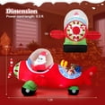 thumbnail image 6 of GVN 7.2ft Inflatable Airplane Christmas with Gift Boxes and Built in LED Lights, Christmas Blow Up Decoration for Holiday, Party, Xmas, Yard, Garden Decorations, Multicolor, 6 of 8