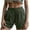 Army Green, variant on Up to 65% Off! cocolona Womens Summer Elastic Mid Waist Linen Shorts Casual Loose Solid Color Vacation Beach Shorts with Pockets