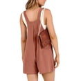 thumbnail image 4 of EFINNY Womens Casual Sleeveless Strap Loose Adjustable Jumpsuits Stretchy Shorts Romper with Pockets, 4 of 8