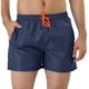 thumbnail image 1 of Pantalones cortos de natación con forro de malde color sólido con cintucon cordón pahombre Azul marino 36, 1 of 6