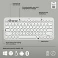 thumbnail image 4 of Logitech Pebble 2 Combo for Mac, Wireless Keyboard and Mouse, Slim, Quiet and Portable, Customizable, Bluetooth Mouse and Keyboard, Tonal White, 4 of 13