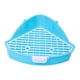 thumbnail image 5 of Inodoro para conejos, inodoro para animales pequeños, jaula para conejos fácil de limpiar, orinal, entrenador, inodoro esquinero para hurones, Chinchi azul, 5 of 8