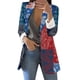 thumbnail image 1 of Gibobby Blazer de mujer elegante chamarra elástica para mujer con cuello de solapa para trabajo y oficina(Vino,G), 1 of 5