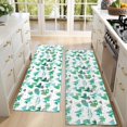 thumbnail image 4 of Kitchen Rugs Sets Of 2,Green Christmas Tree and Text Pattern Anti Fatigue Kitchen Mat Rugs Non Slip Washable,Decorative Kitchen Floor Mats for Kitchen,Sink,Laundry,17"X47", 4 of 5
