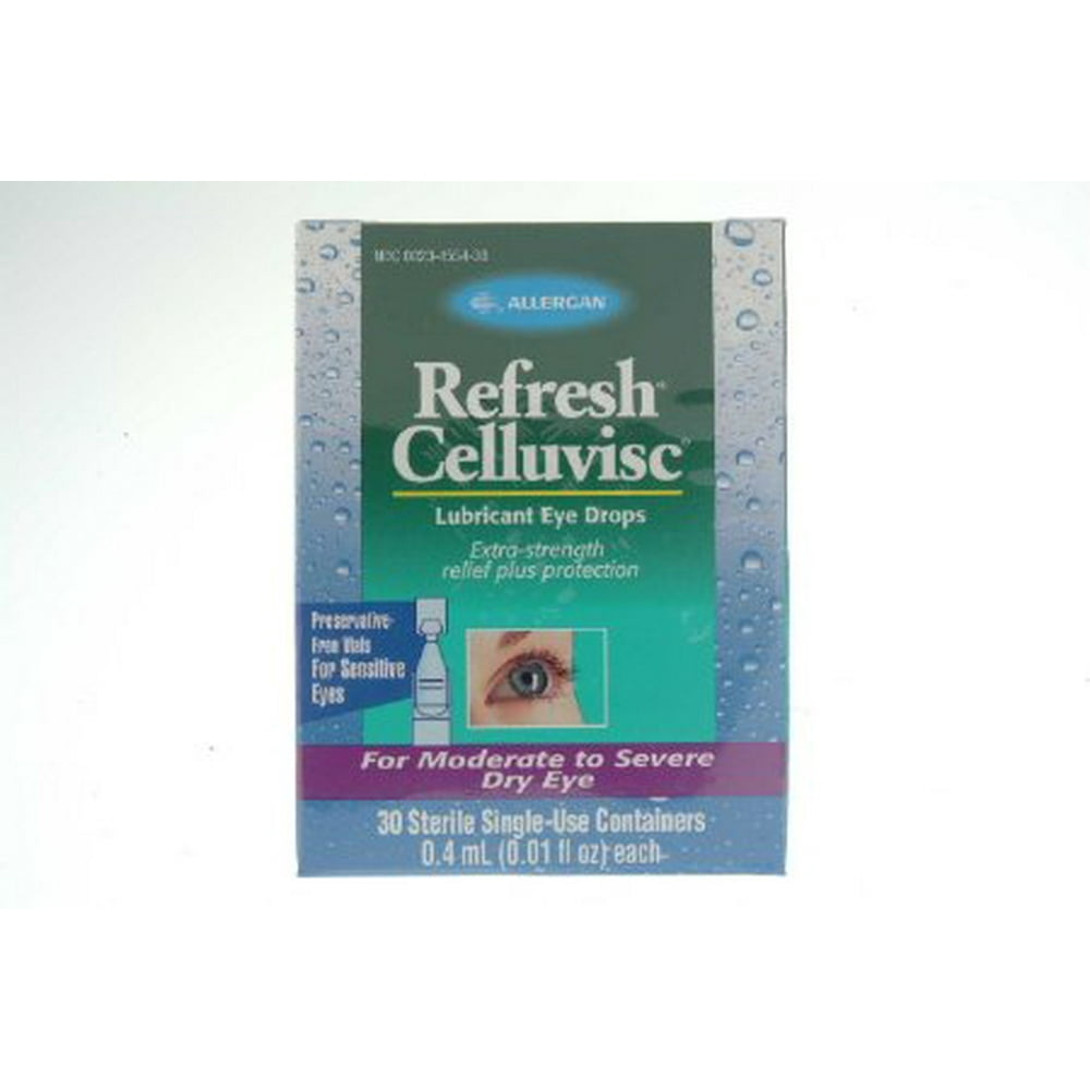 Refresh Celluvisc Eye Lubricant 30 SingleUse Containers Gel Eye Drops