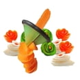 thumbnail image 2 of YYV Fruit Carver Funnel Flower Cutter Spiral Vegetable Curler Melon and Cucumber Decorative Cutter Garnish Maker Multi Function Vegetable Spiralizer Flower Cutter, 2 of 9