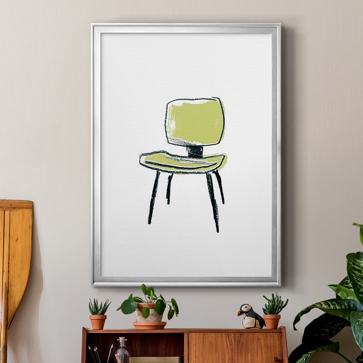 Take a Seat VI Premium Framed Print, in Gold, Black, or Silver - Ready to Hang