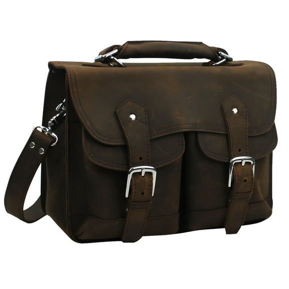 Vagarant Traveler Leather Briefcase Laptop Bag L40.DV