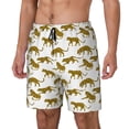 thumbnail image 1 of Fotbe Leopard Print Traje de Baño para Hombre – Shorts de Natación de Secado Rápido con Forro y Bolsillos-Large, 1 of 6