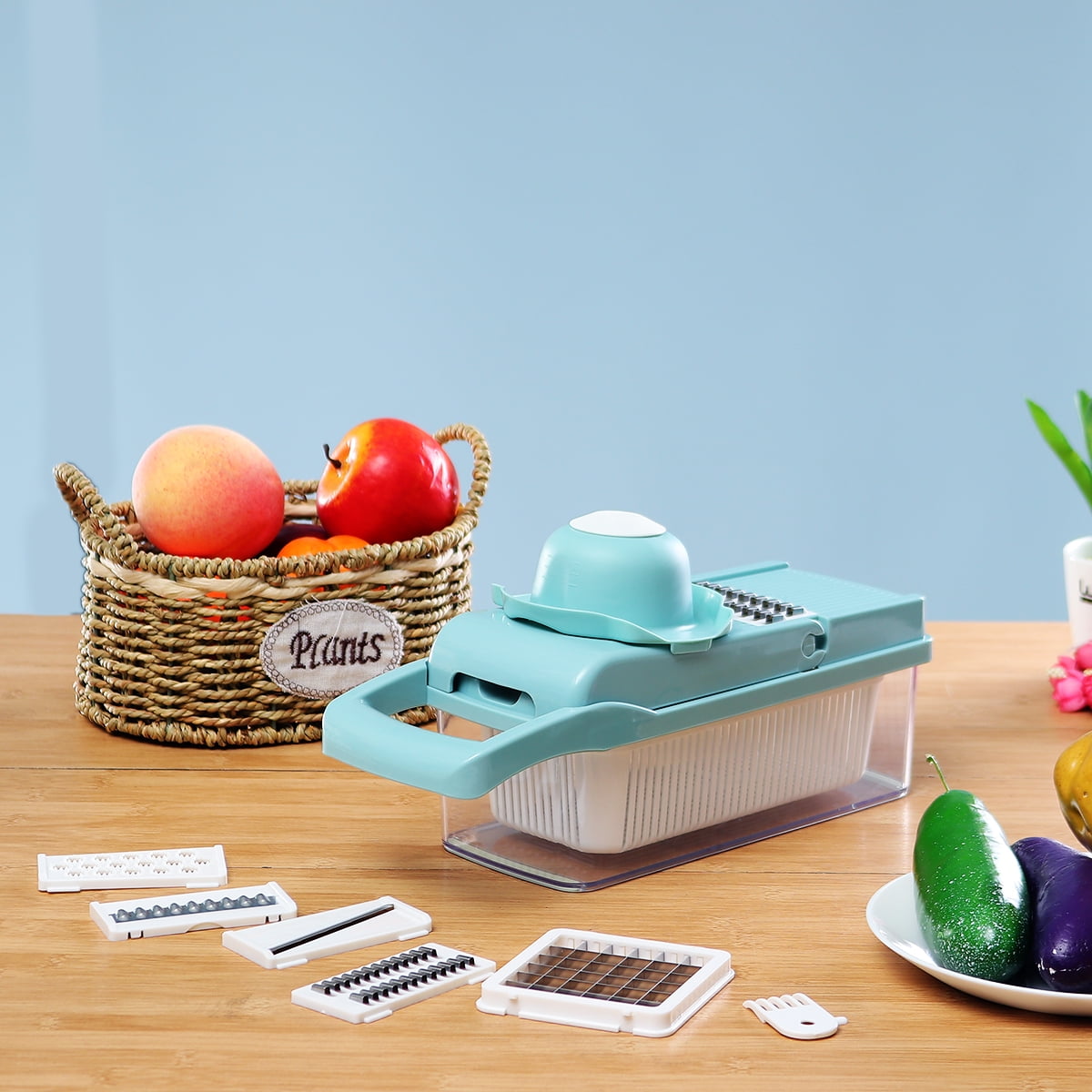 7 IN 1 Multifunction Easy Food Chopper Vegetable Cutter Slicer Box Kitchen Set Walmart Canada