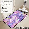 thumbnail image 6 of CURLYOOT Unicorn Butterfly Door Mat 24" x 36" Absorbent Front Doormat Entrance Mat Non-Slip Washable Welcome Mats Floor Mats for Entryway Indoor Outdoor, 6 of 8